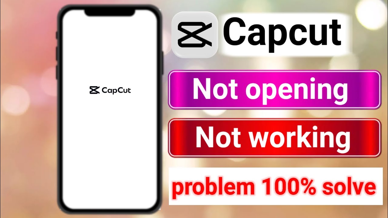 Capcut not opening problem । capcut is not working । Capcut