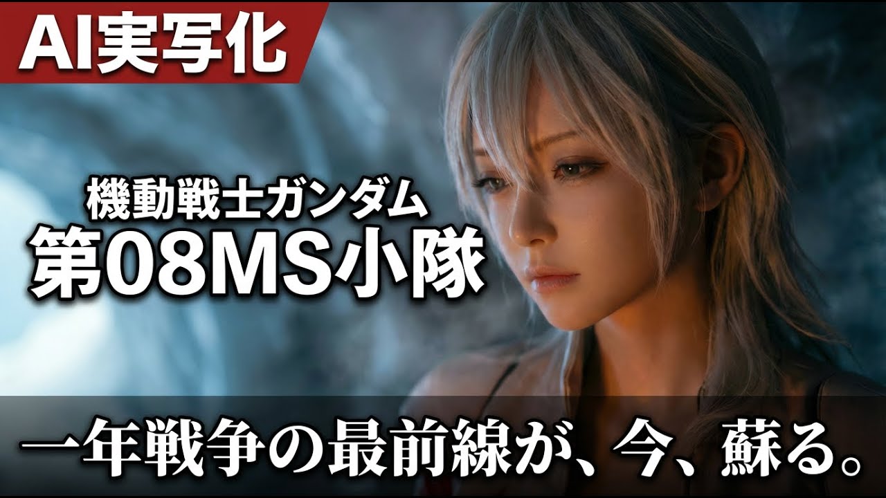【実写化】機動戦士ガンダム 第08MS小隊がもしも実写化されたら？総勢35キャラ+αを最新のAI技術で実写化