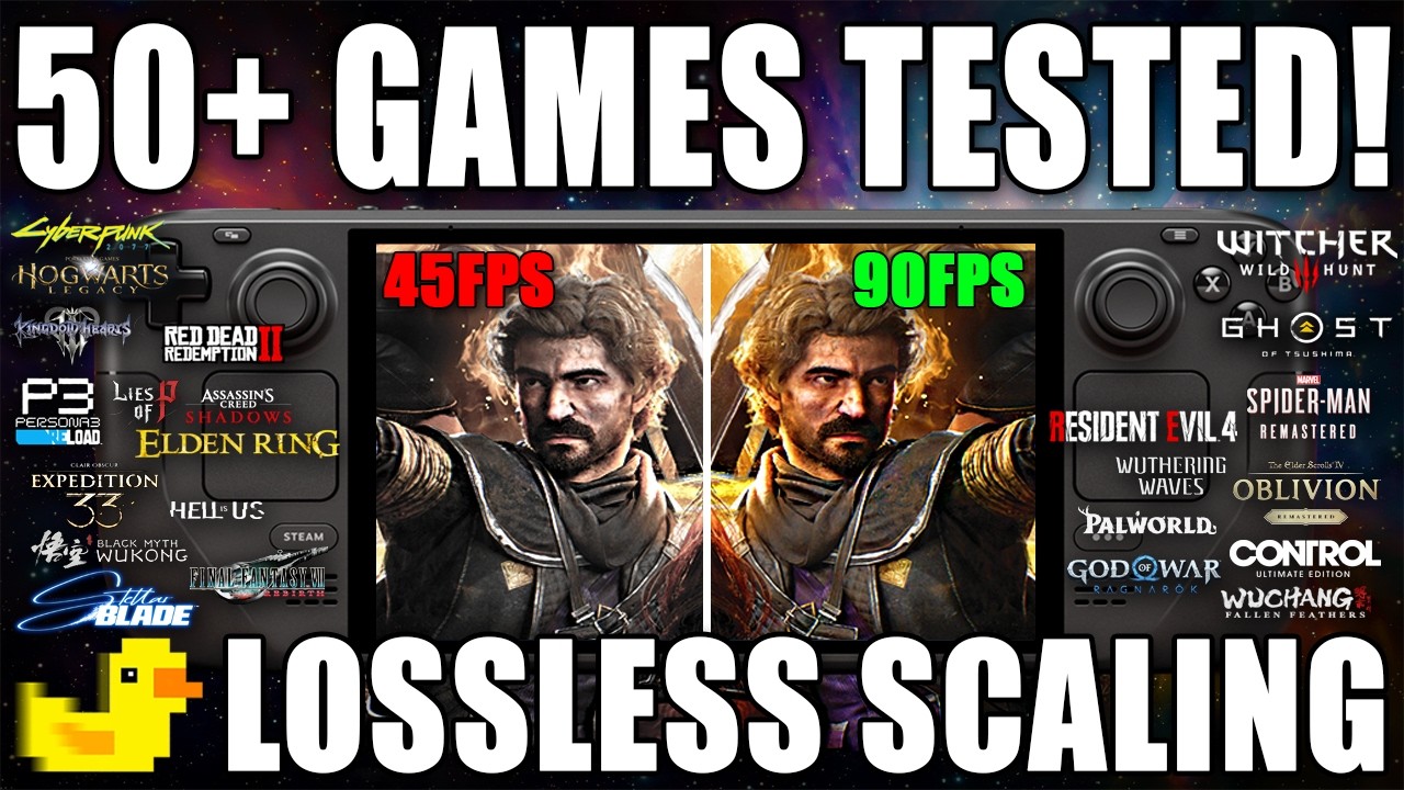 Lossless Scaling Steam Deck Frame Generation Tested in 50+ GAMES!