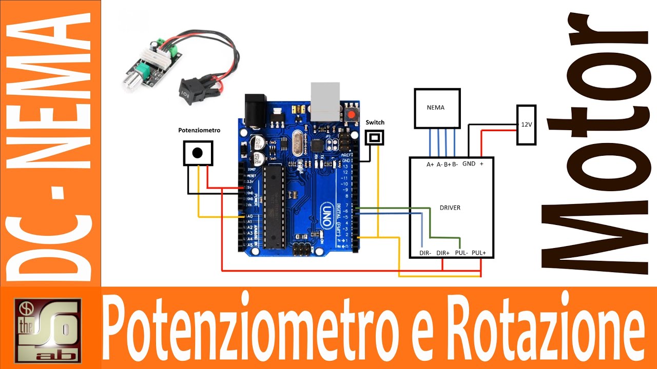 Come controllare motori DC e Nema con potenziometro