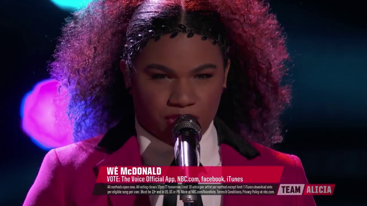 The Voice 2016 Wé McDonald   Top 11  Love on the Brain