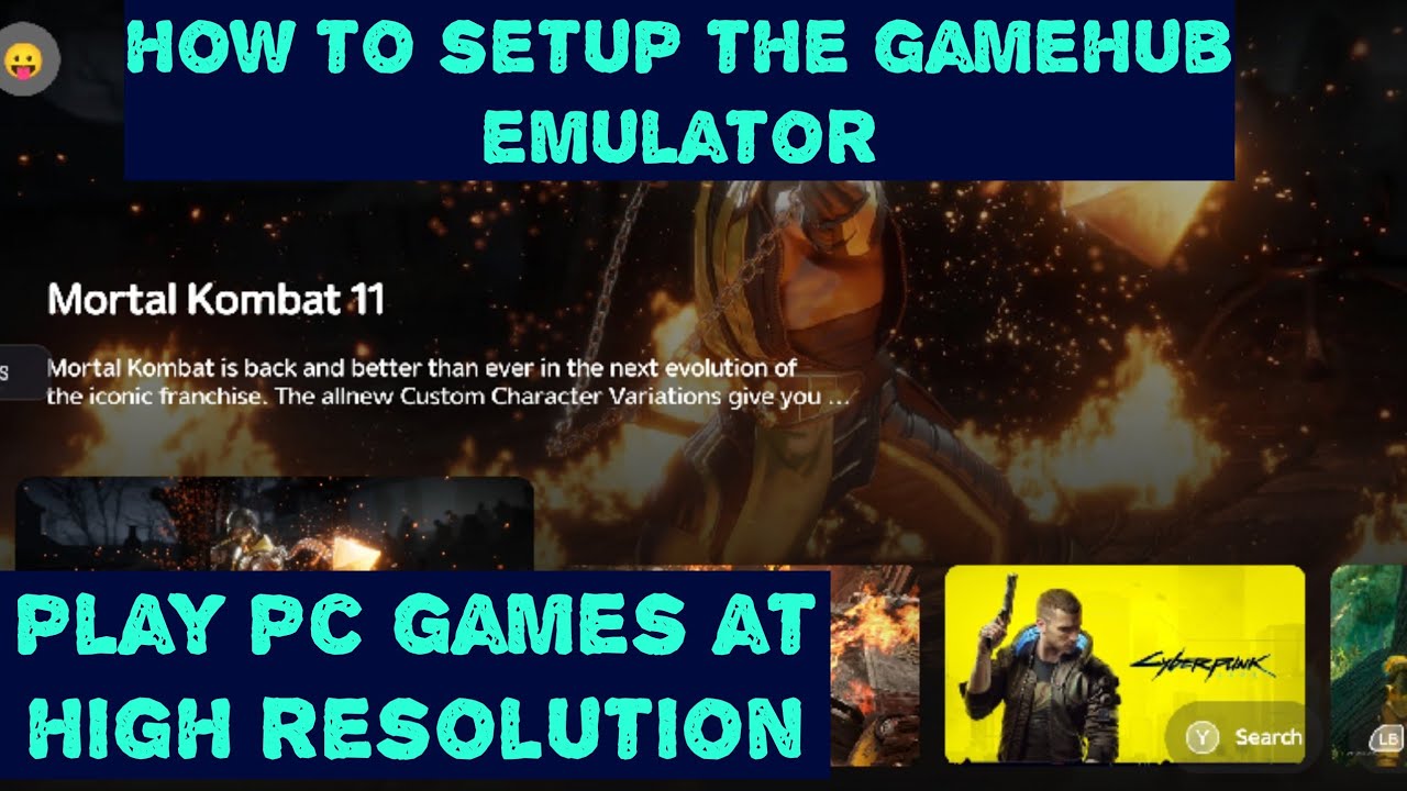 How to setup GameFusion| gamehub guide on how to play pc games on android