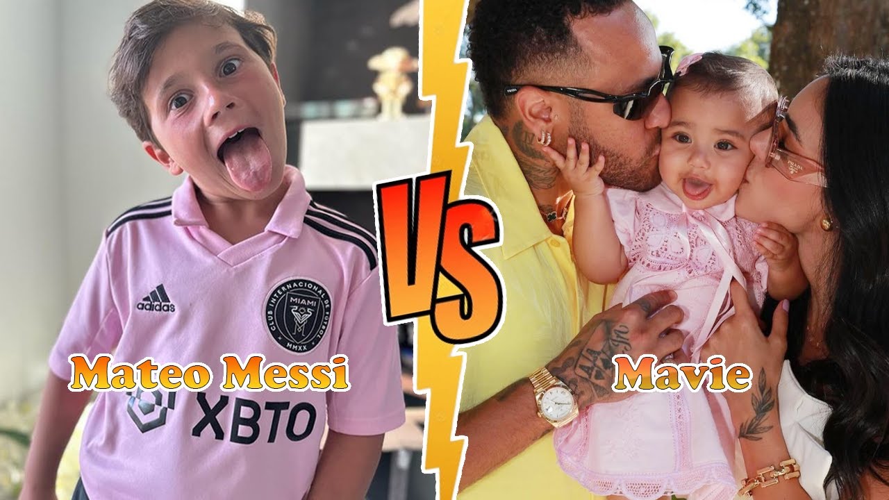 Mateo Messi (Messi's Son) VS Mavie (Neymar's Daughter) Transformation ★ From Baby To 2024