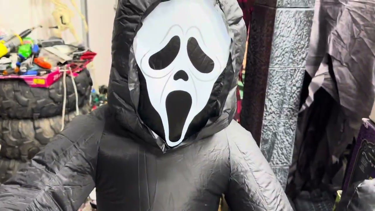 Gemmy 2025 inflatable ghost face unboxing (read description)