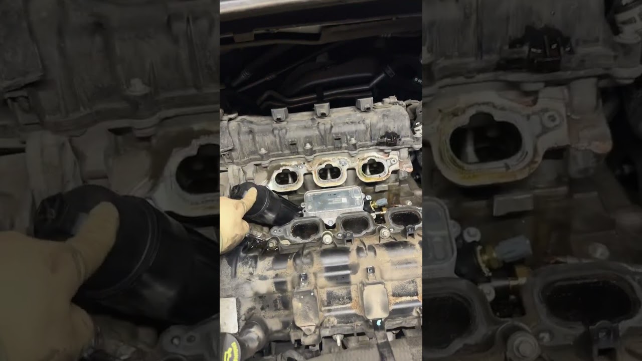 CHRYSLER 3.6L TEARDOWN TO GET TO THE LEAKING OIL COOLER!