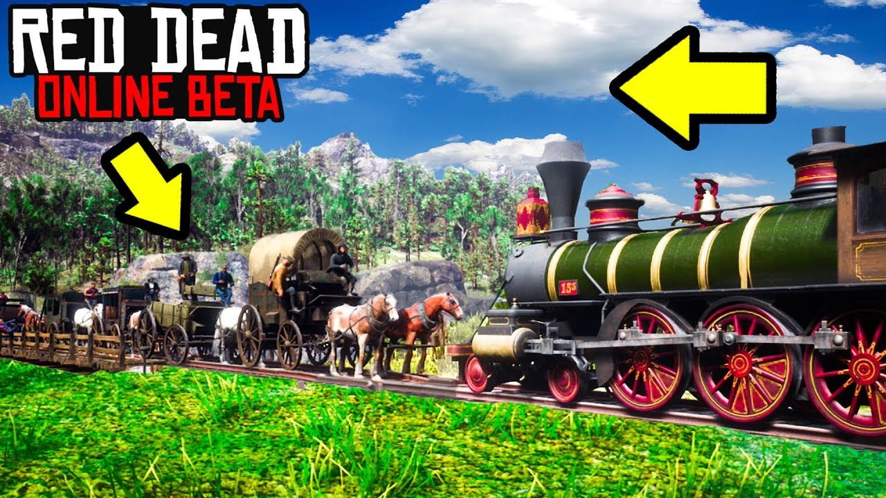 CAN 100 WAGONS STOP THE TRAIN in Red Dead Online? RDR2 Online Funny Moments