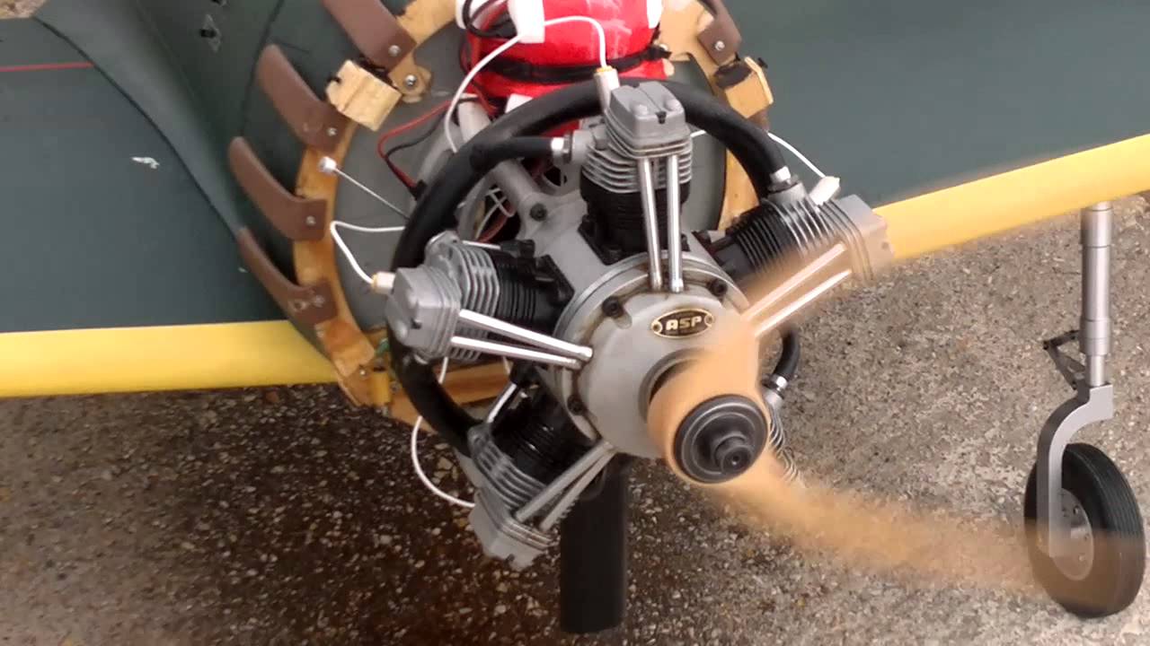 ASP FS400AR Four Stroke 5 Cylinder Glow Engine