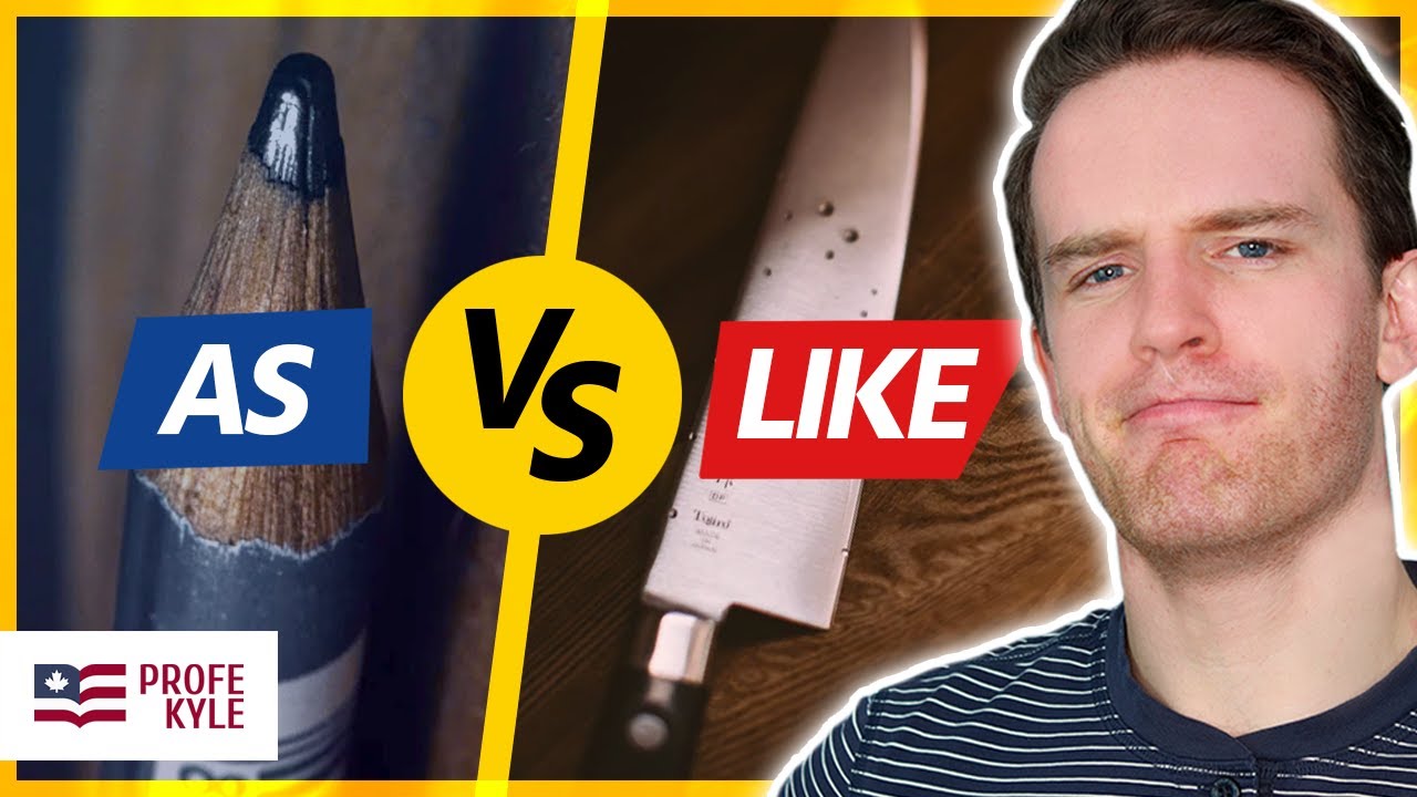 ¿Cuál es la DIFERENCIA Entre LIKE y AS en INGLÉS? | Profe Kyle