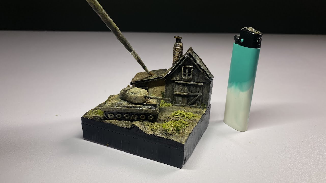 DIORAMA build process | ww2 diorama | miniature | war diorama | DIY