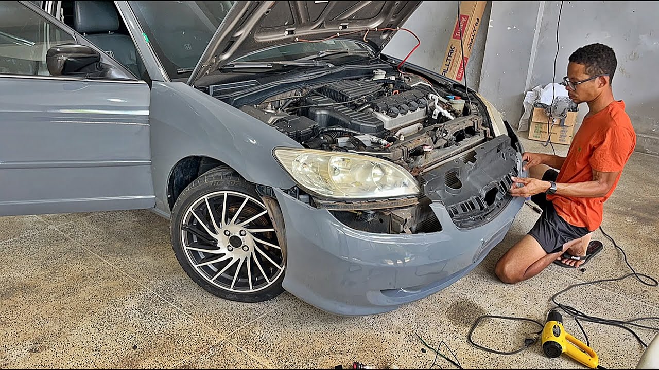 COMEÇAMOS A MONTAR O CIVIC NA COR NOVA 😍