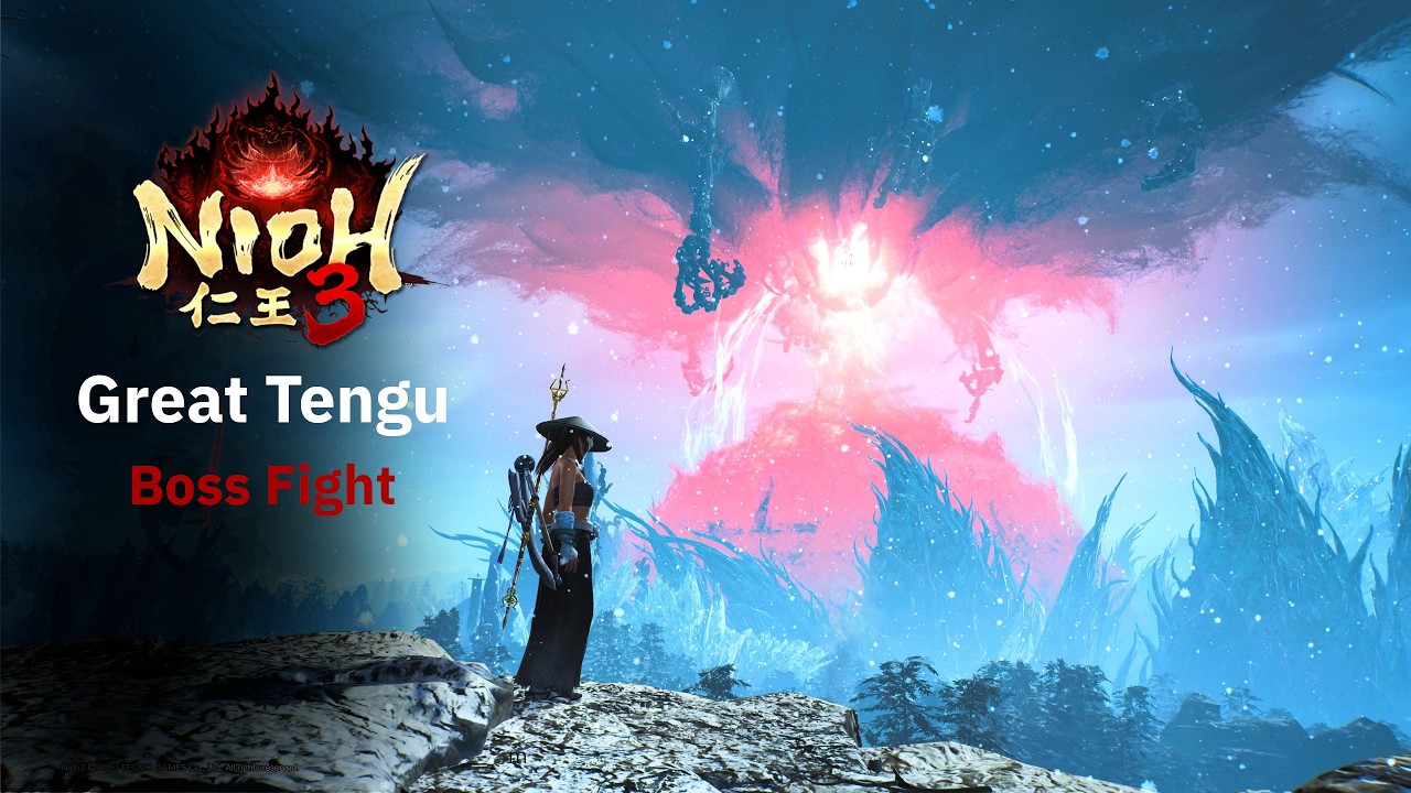 Nioh 3 - Great Tengu Boss Fight - 4K