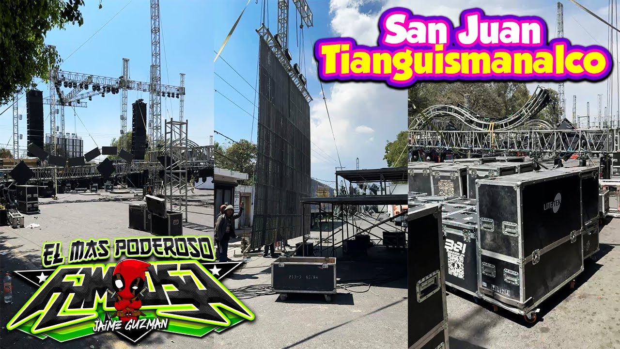 👻SONIDO FAMOSO MONTANDO EQUIPO PODEROSO EN SAN JUAN TIANGUISMANALCO PUEBLA 12 MARZO 2024
