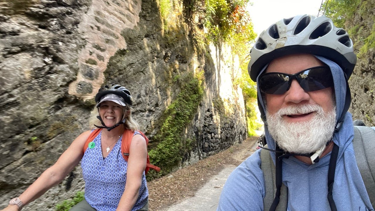 Shore Day:  Bermuda Railway Bike vlog Transatlantic