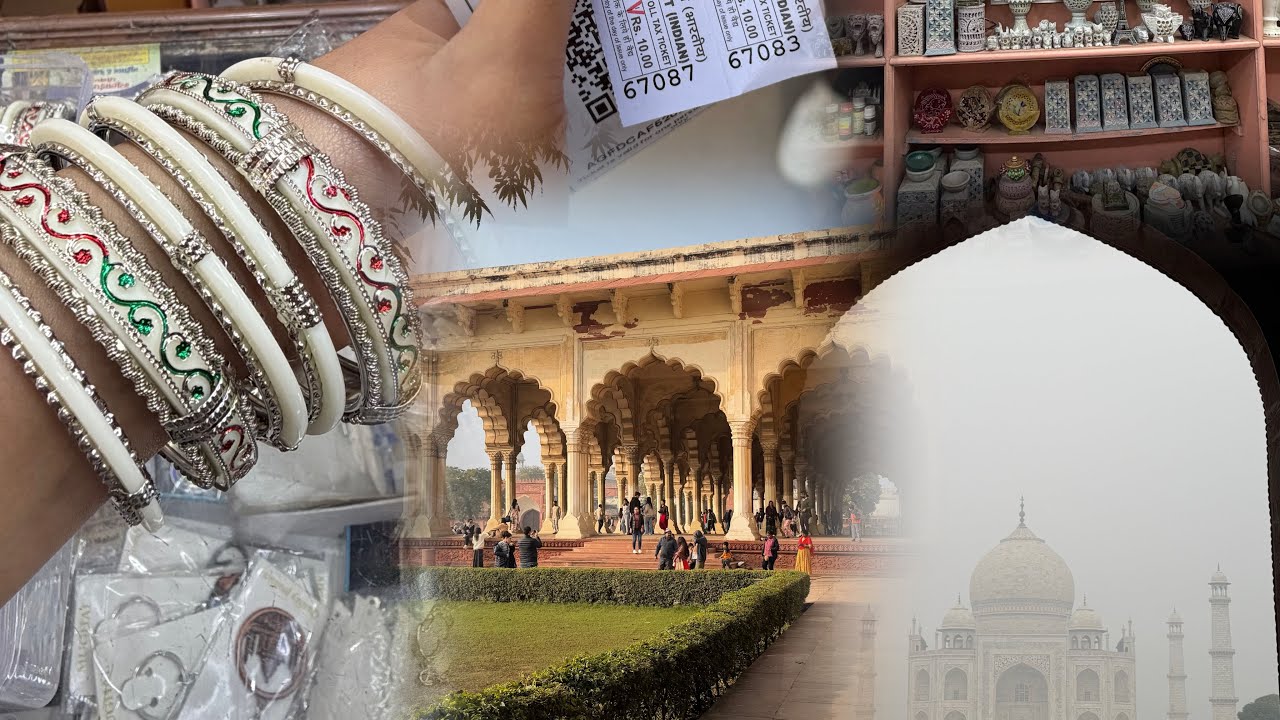 A day in Agra|📍Taj Mahal,tried petha,Marble stores🇮🇳