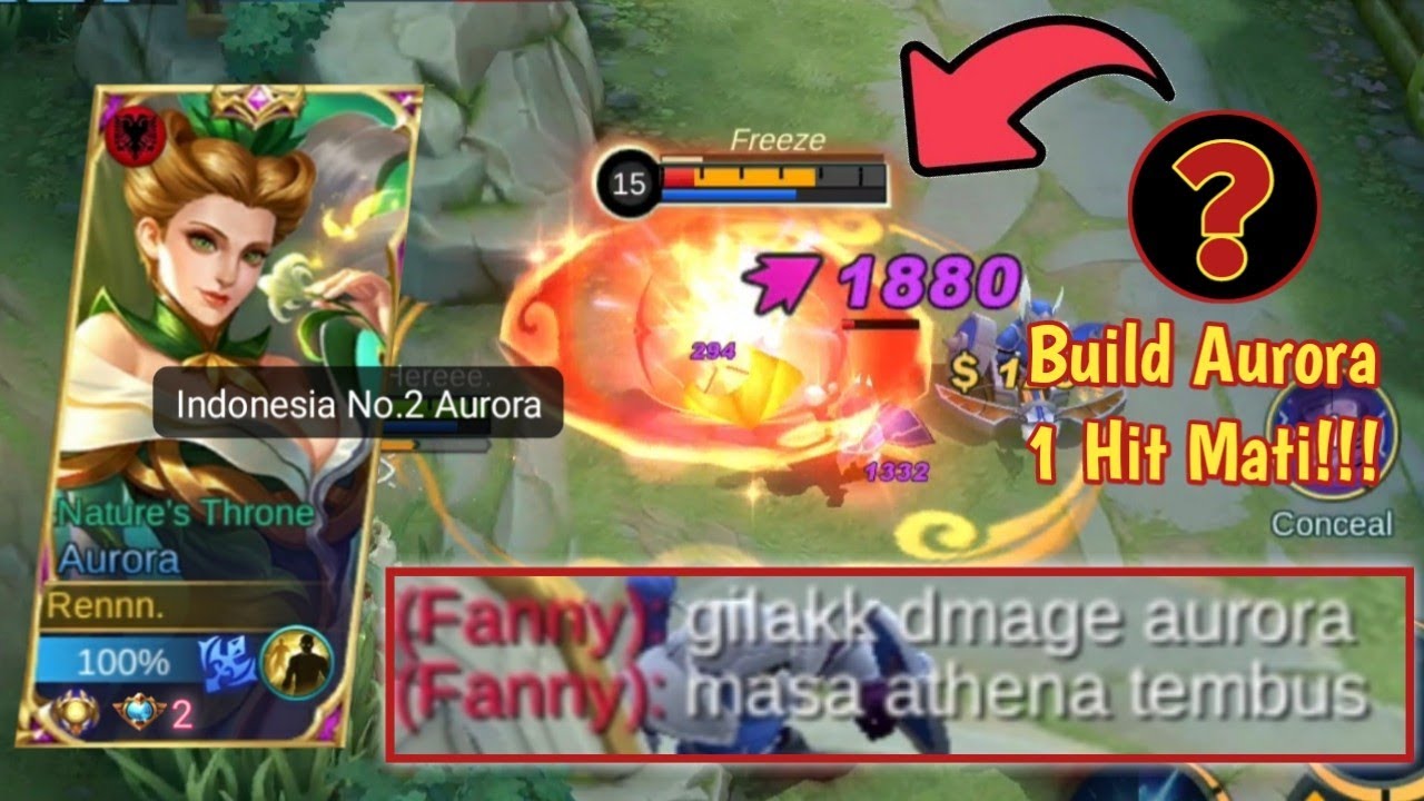 BUILD AURORA TERSAKIT 2022 | AURORA ROAMER TAPI BISA GENDONG TIM! AURORA GAMEPLAY - MOBILE LEGENDS