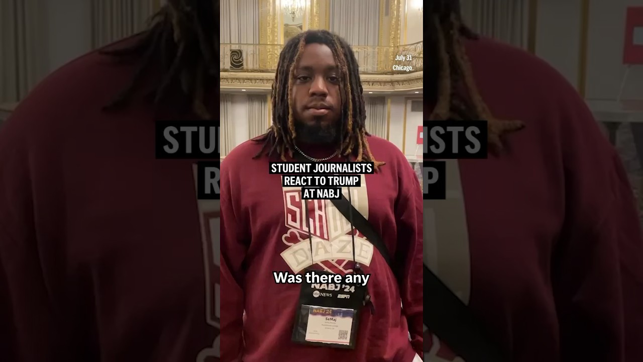 Student journalists react to Trump at NABJ