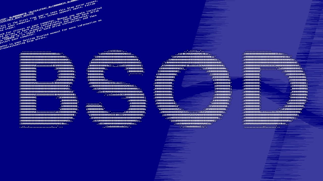 Как менялся синий экран смерти. Эволюция BSOD в Windows
