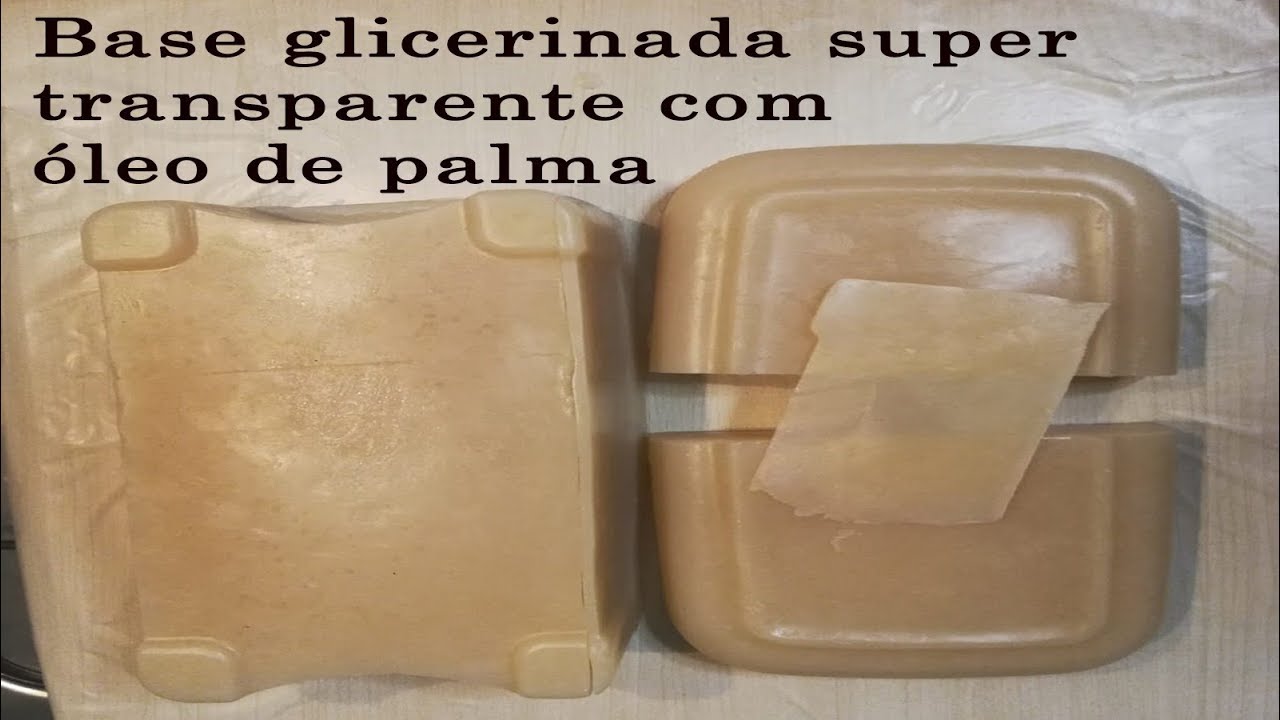 Como Fazer Base Glicerinada Super Transparente com Oleo de Palma PROCESSO hOT PROCESS