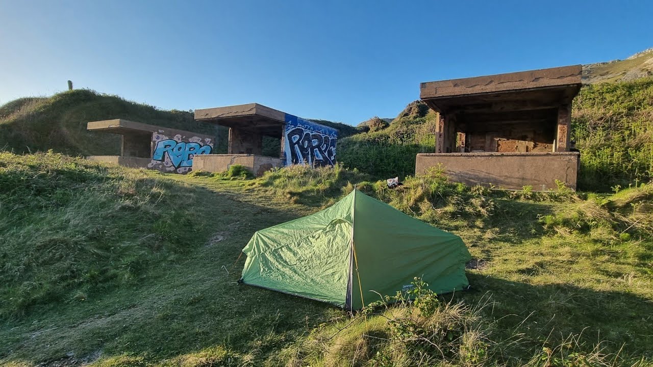 Overnight Camp on the Great Orme World War 2 Artillery School Site