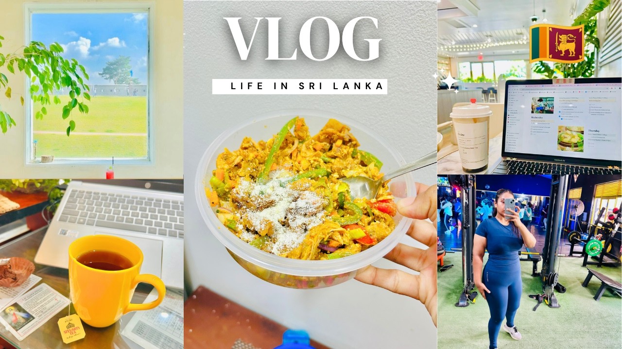 DAY 12 Health & Fitness Challenge 🇱🇰🍃|  සිංහල Vlog a day in my life | Motivation work vlog