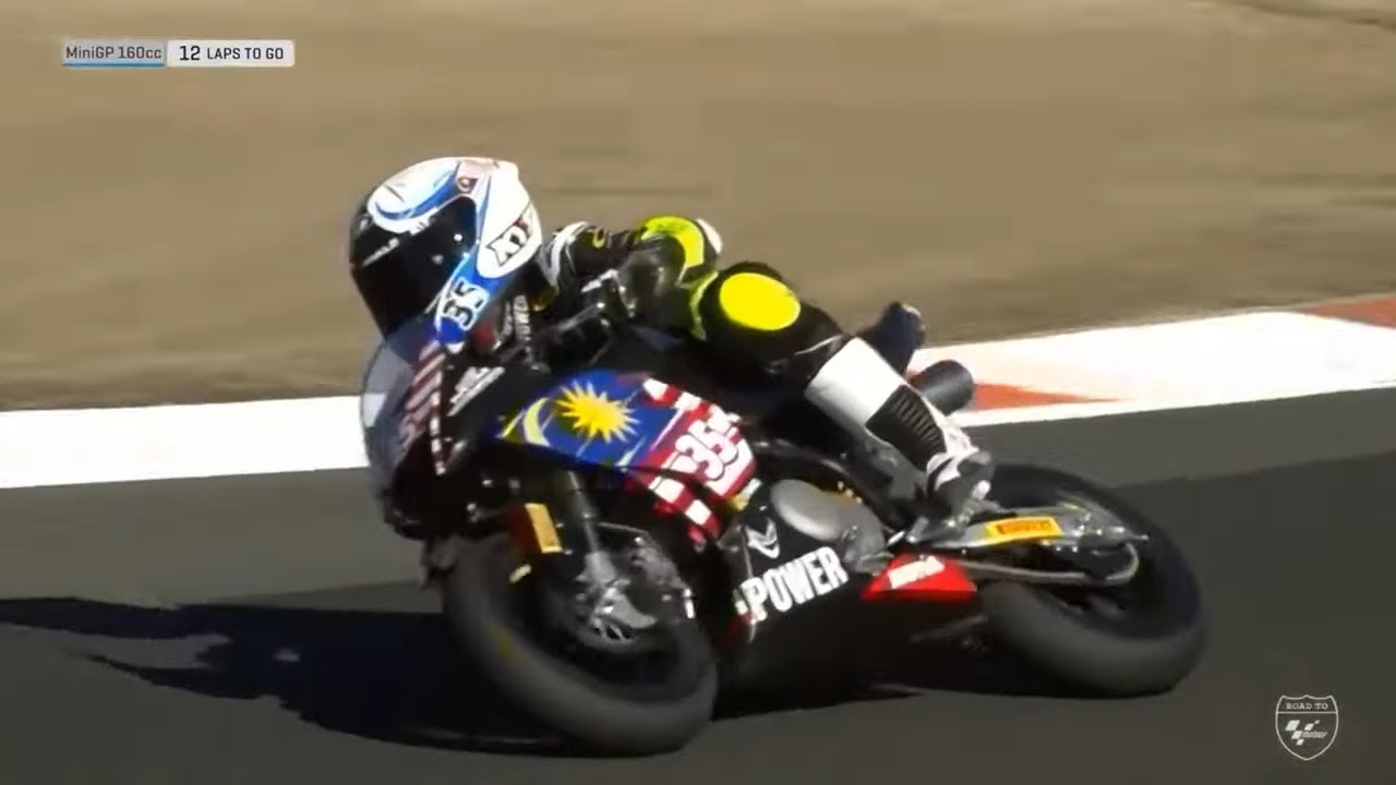 КАБИЛ ИРФАН (МАЛАЙЗИЯ) | Чемпион мира FIM MiniGP World Series 160cc 2023 года | Полная гонка — Су...