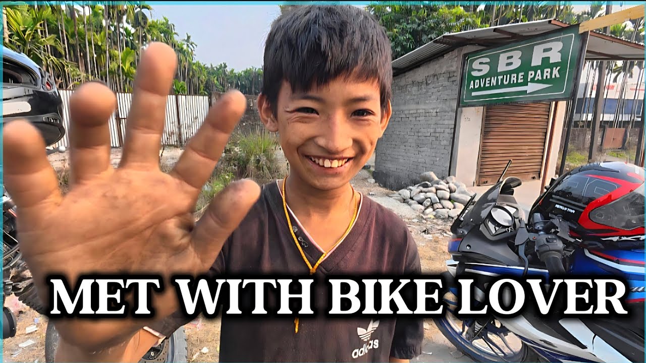 Встреча с молодым любителем мотоциклов - бутанский мотоблогер