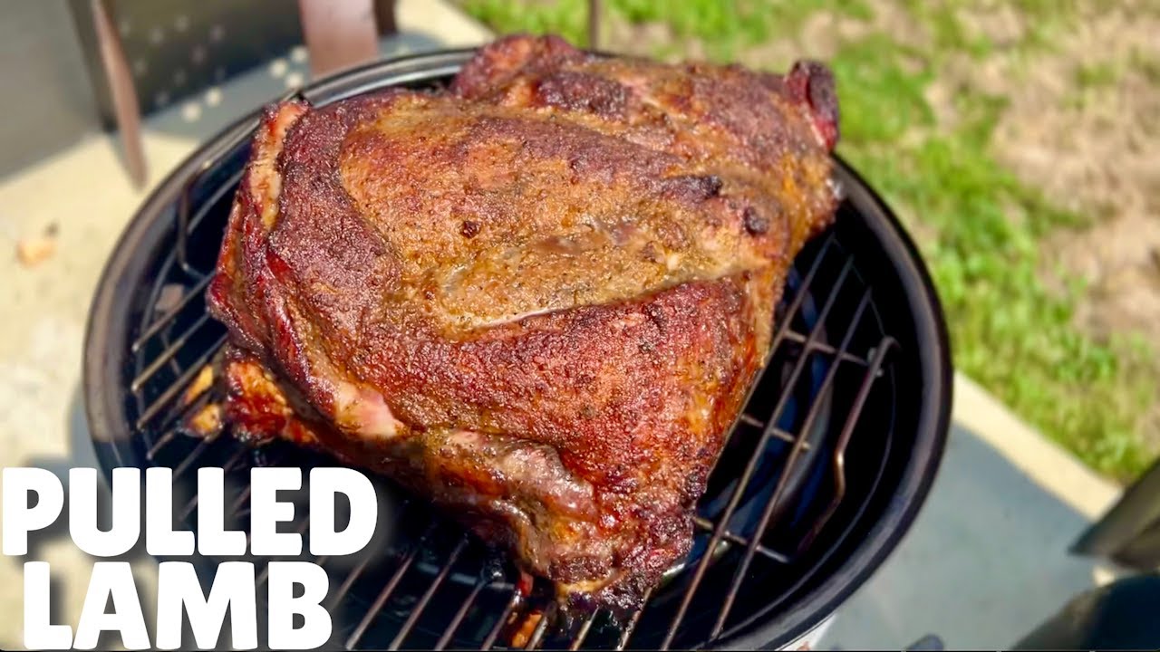 How to Smoke Perfect Pulled Lamb Shoulder on the Weber Smokey Mountain