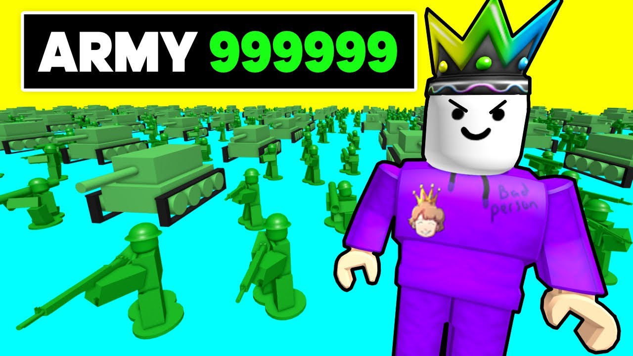I BUILT The BIGGEST TOY ARMY on Roblox Toy SoldierZ