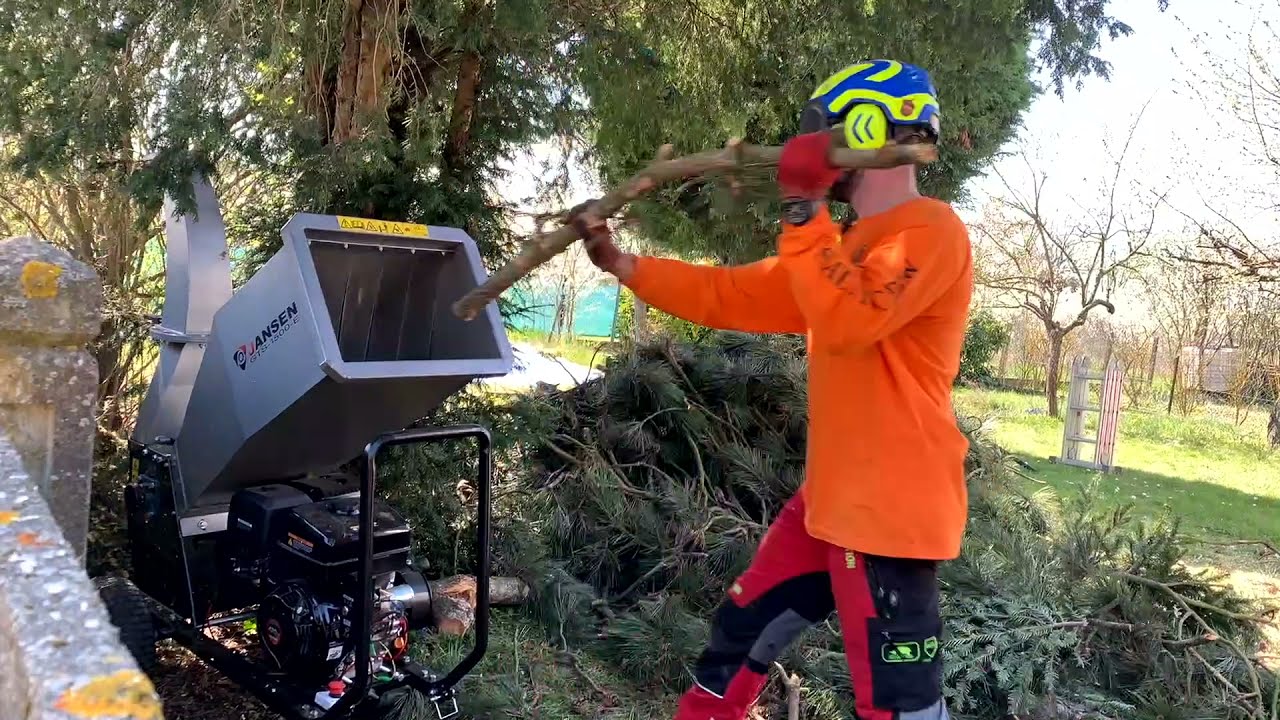 Démontage d'un pin / test broyeur Jansen 1500 / Stihl Ms500i - Stihl Ms194