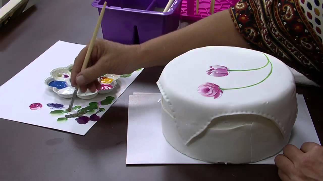 Pintura Ramalhete de Tulipas por Ana Maria Guimarães - Parte 2 - Mulher.com 06/11/2014 -