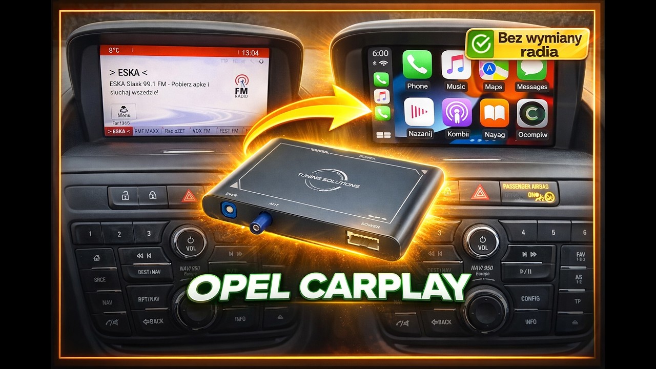 Dodałem CarPlay do Opla BEZ wymiany radia 😳 (Navi 950 &ndash; działa!)