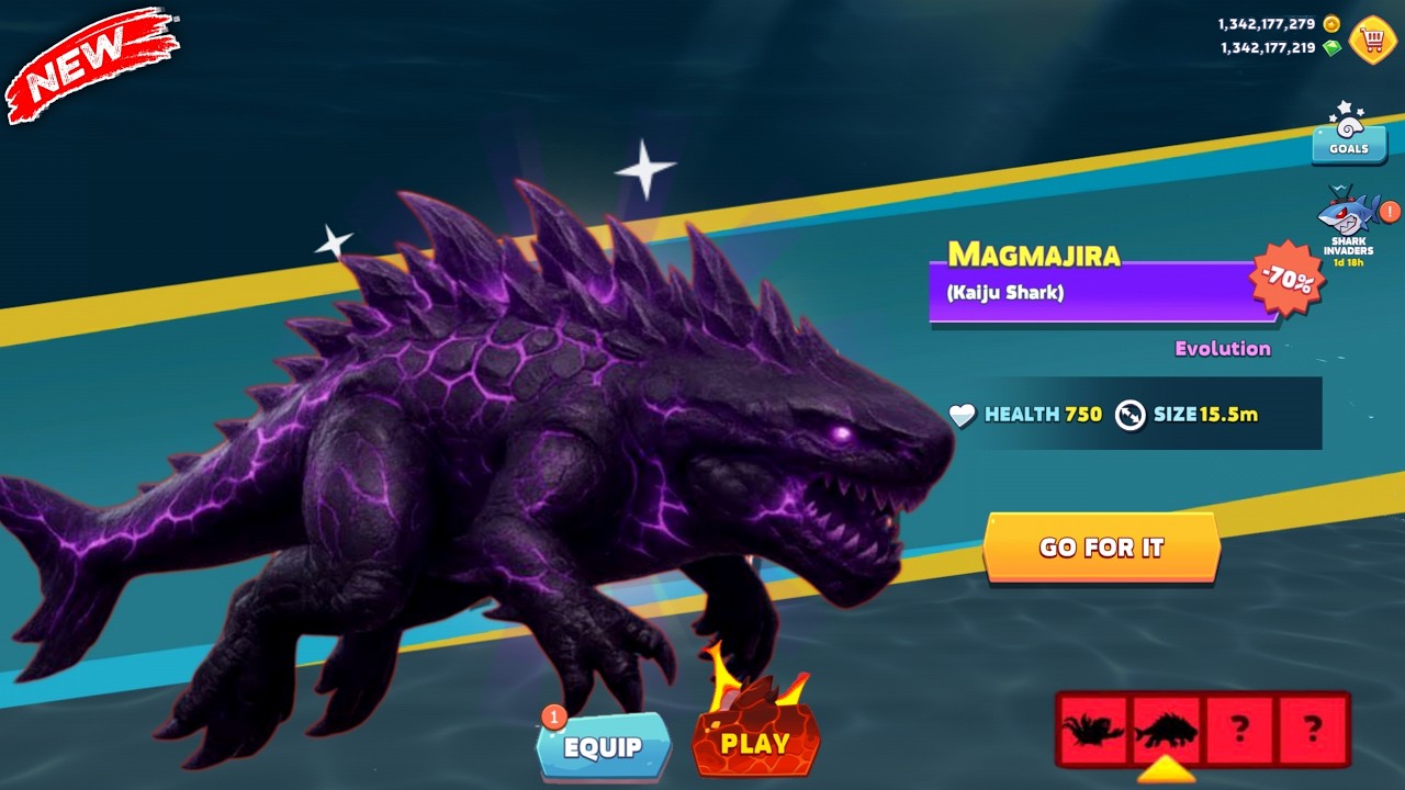 NEW SHIN MAGMAJIRA UNLOCKED! COMING SOON UPDATE - Hungry Shark Evolution All Shark Gameplay