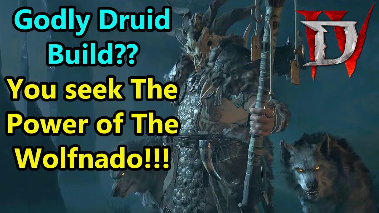 Diablo 4 Druid Build| Godlike Wolfnado/Stormwolf Build!!