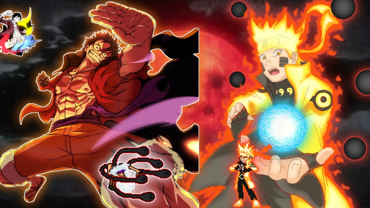 Luffy Wano V4 OP (New) VS Naruto Rikudou V2 OP in Jump Force Mugen