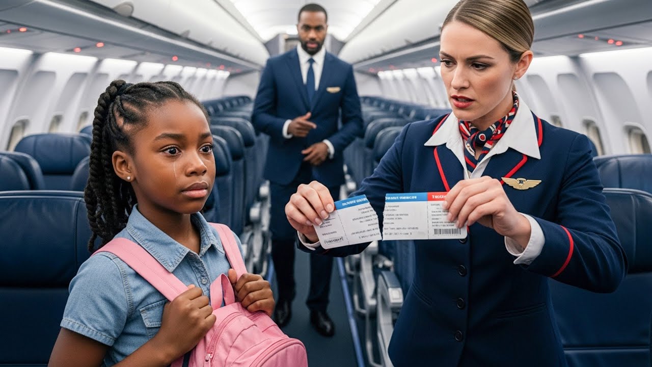 Flight Attendant Tears Up Black Girl’s Ticket — Unaware Her Father Owns the Entire Airline