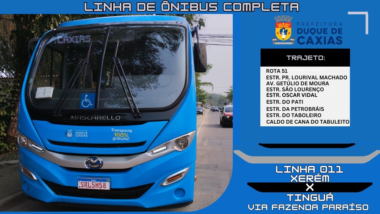🚏🚌💨 Linha: TZ11 MANTIQUEIRA (51) x TINGUÁ | LINHA COMPLETA - [Transmargo - RJ]