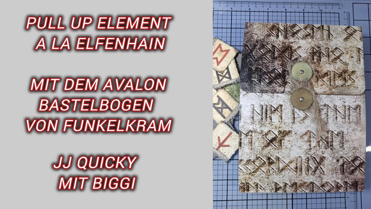 Pull up Element für dein Journal a la Elfenhain Junk Journal Quicky mit Biggi