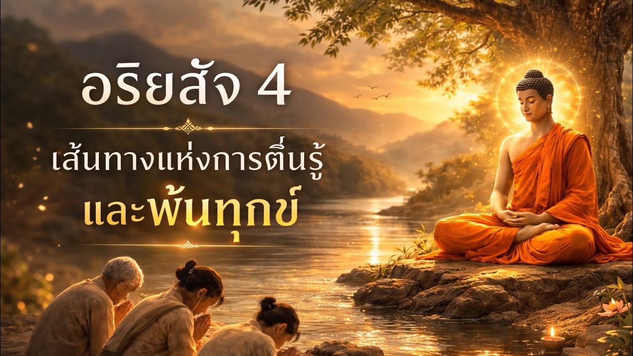 อยากพ้นทุกข์ ต้องรู้จักเหตุของมัน ชีวิตติดปัญหา เพราะยังไม่เข้าใจ 4 ข้อนี้#อริยสัจ #ฟังธรรมะก่อนนอน