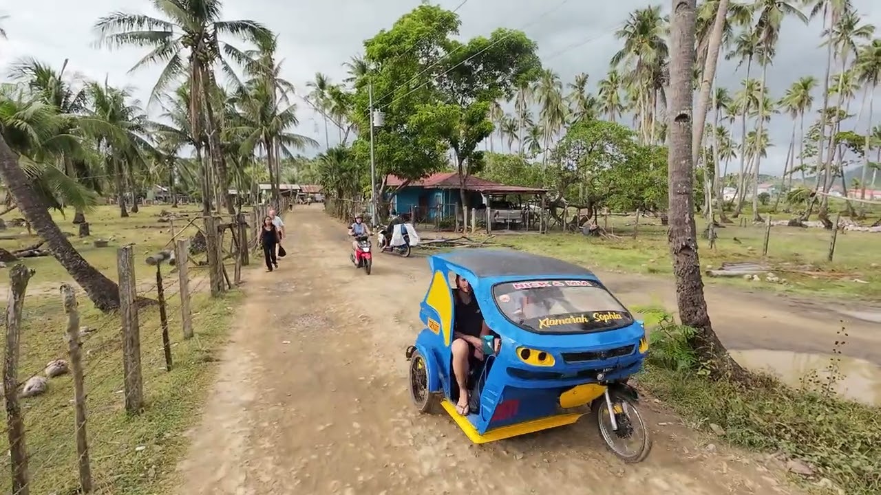 MOTORCYCLE RIDE TO NACPAN BEACH FROM BUCANA BRIDGE IN EL NIDO PALAWAN