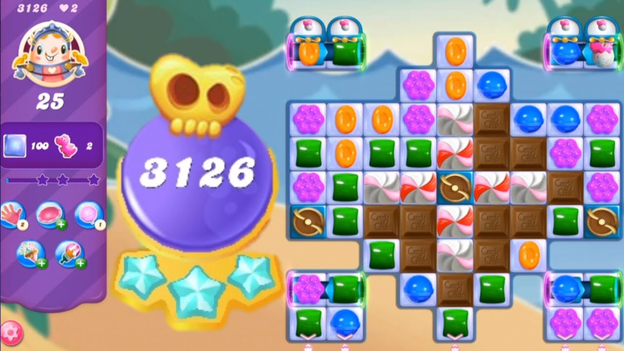 Candy Crush Saga Hard Level 3126 || No Boosters || 3 Sugar Stars 🌟🌟🌟