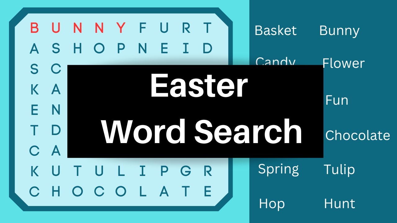 Easter Word Search | Easter Game For Kids | Word Search Easter | Word Search For Kids |Easy Learning