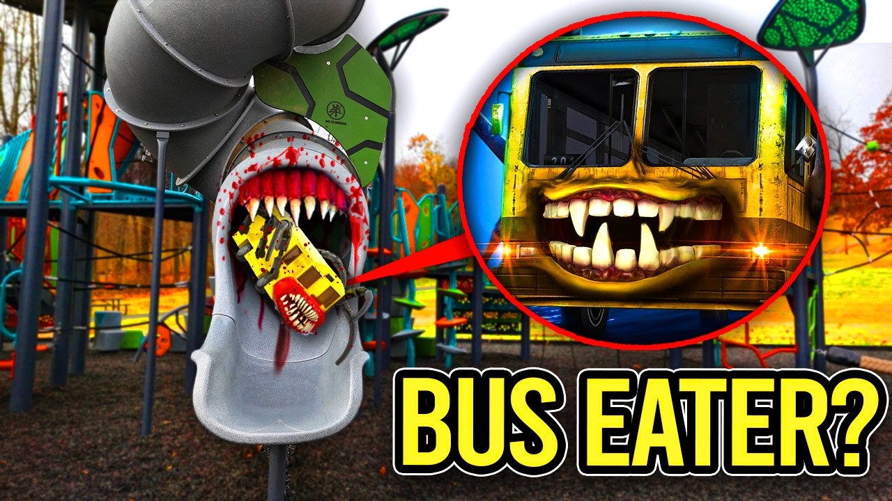 SLIDE EATER ATE SCHOOL BUS EATER? (ON CAMERA)