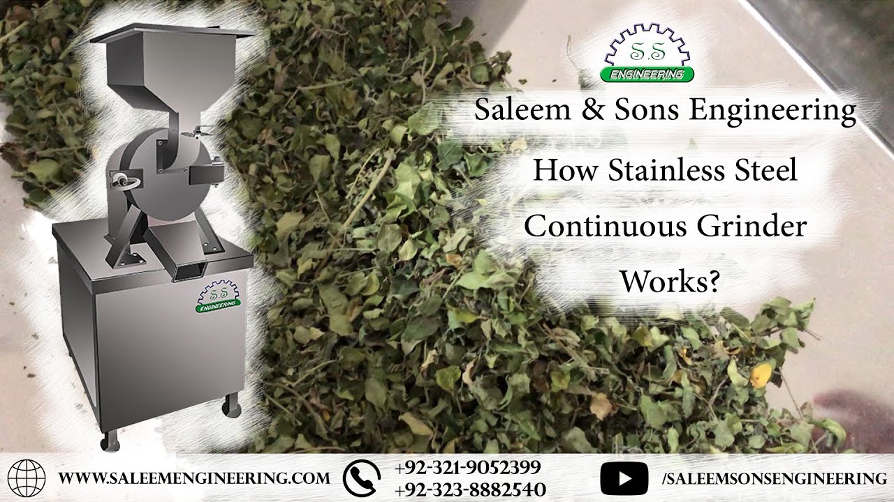 Pulverizer | Dry Grinder | Moringa Leaves Grinding | Spices Grinding Machine | Continuous Grinder