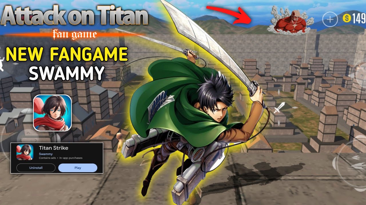New Update V 1.0| Attack On Titan Swammy Fangame Android | Swammy New Aot Game Titan Strike Android
