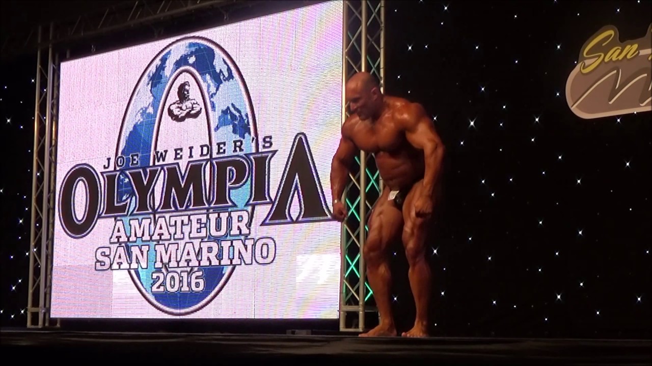San Marino 2016,Amateur Olympia, kulturystyka + 100 kg, ,finał i overall
