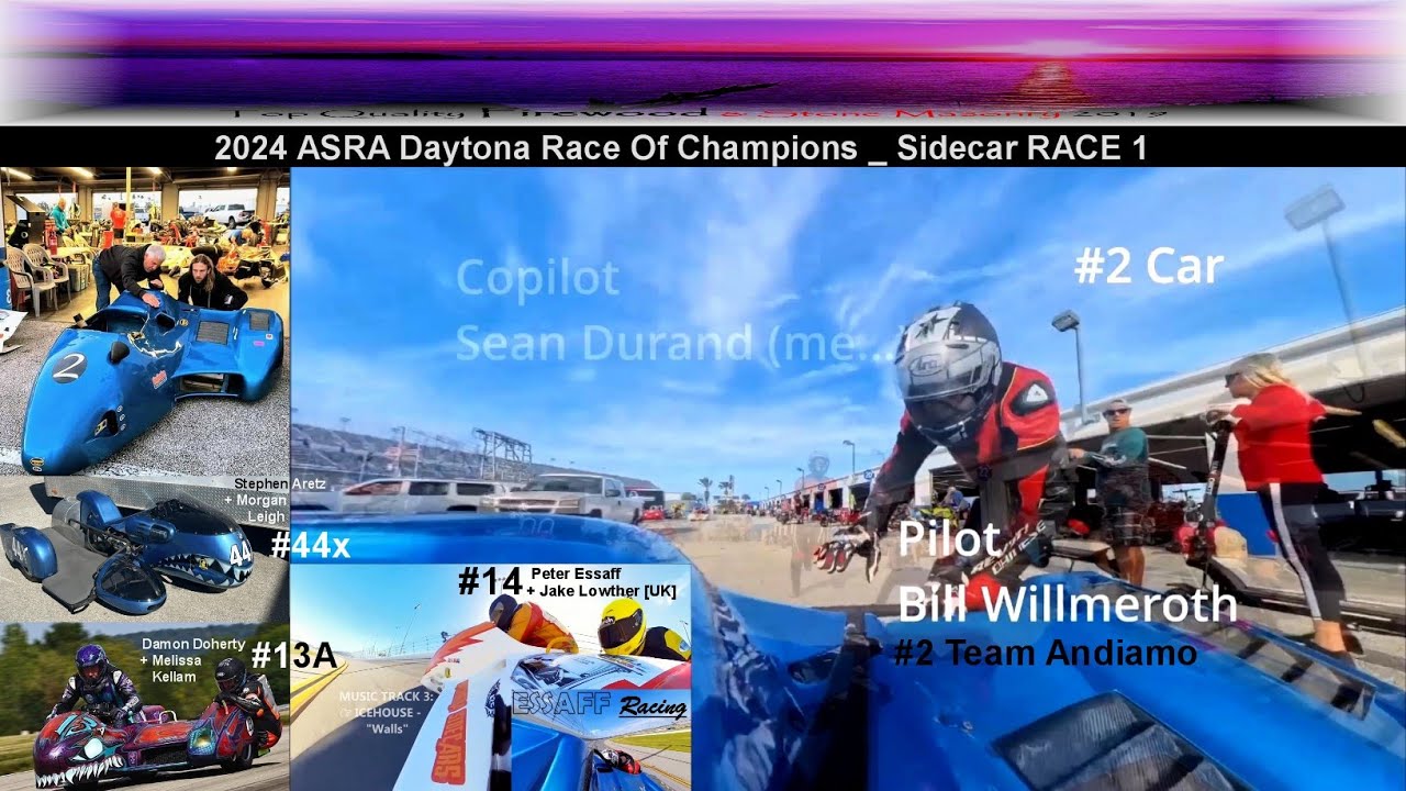 Sidecar Race 1 _ Daytona International Speedway _ 2024 ASRA Daytona Race Of Champions_ESSAFF Racing