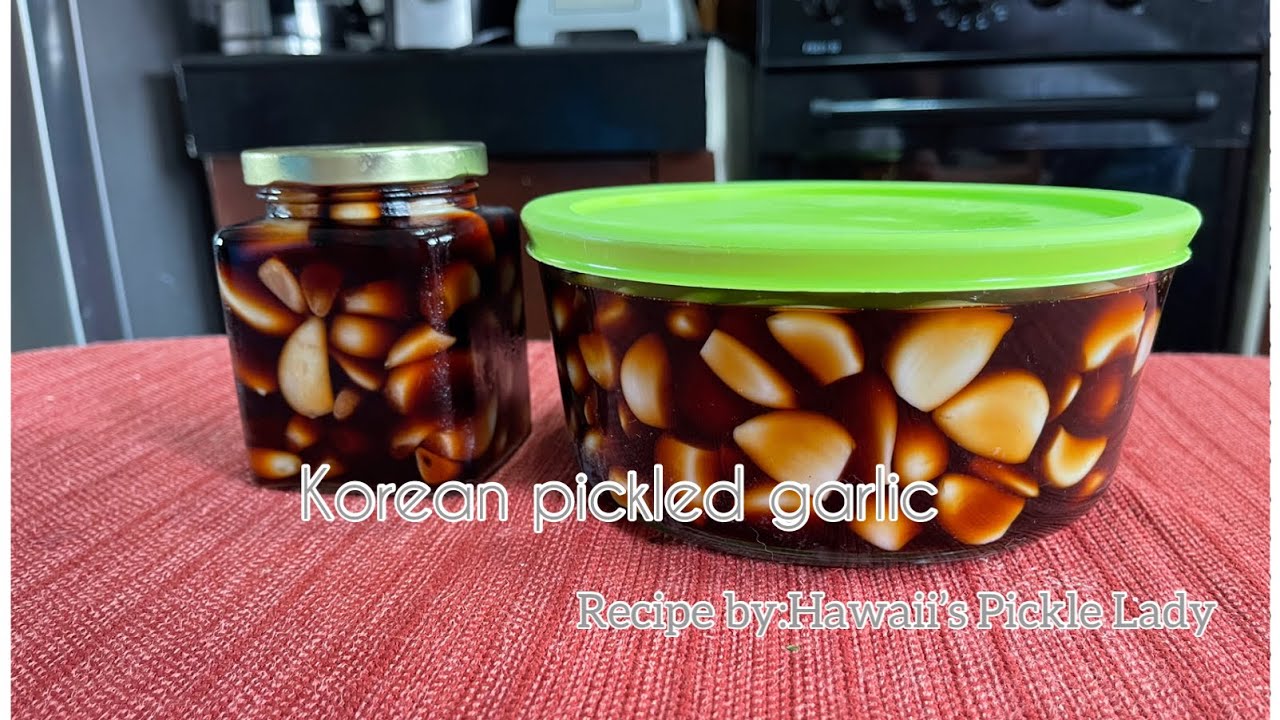 Easy how to make korean pickled garlic 🧄 | Ricepe by:@HawaiisPickleLady