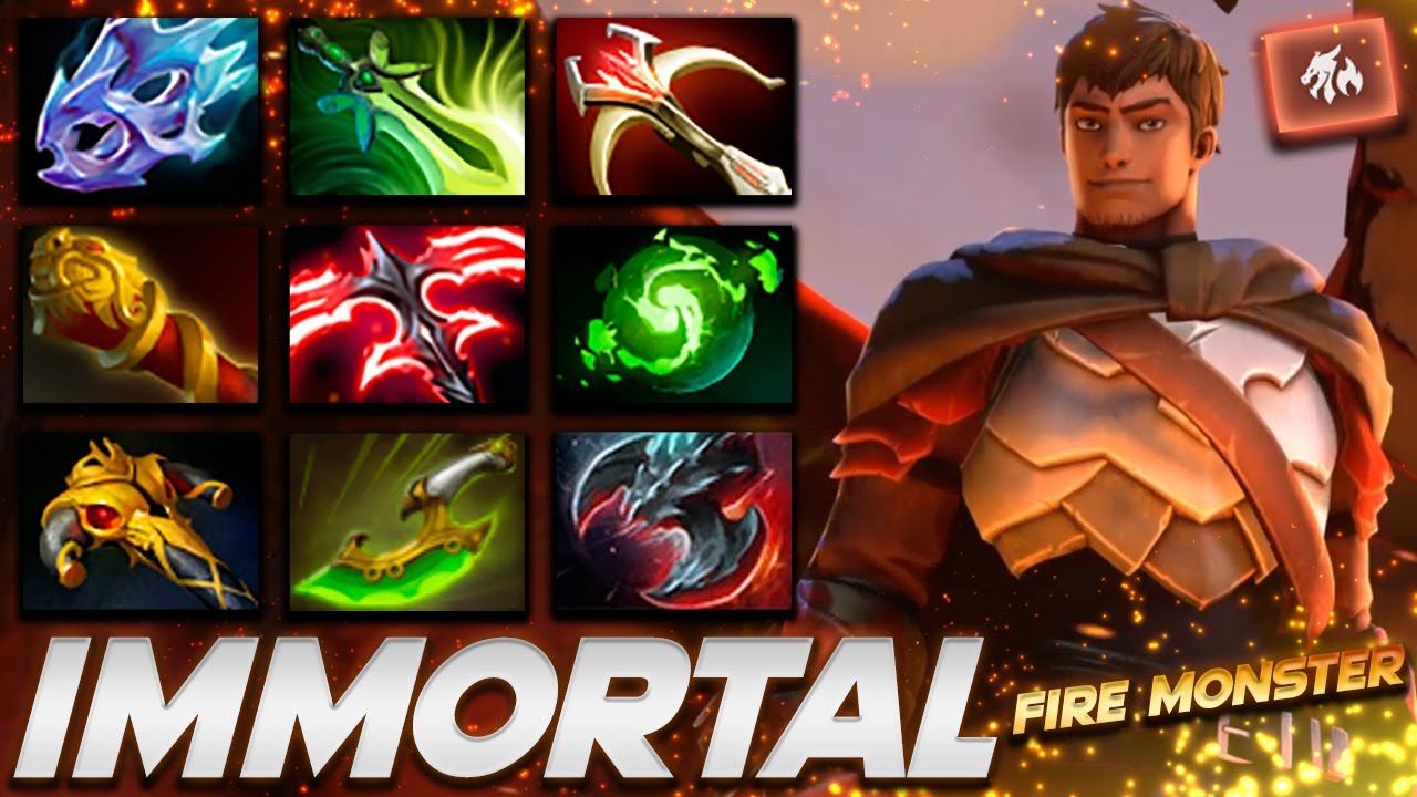 Dragon Knight Immortal Fire Monster - Dota 2 Pro Gameplay [Watch & Learn]