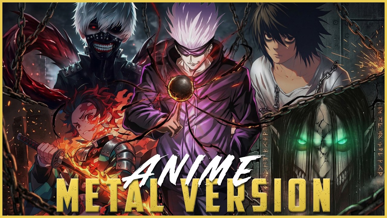 What If Top Anime Songs Were METAL? (Jujutsu Kaisen, Tokyo Ghoul, Demon Slayer, Death Note, AOT)