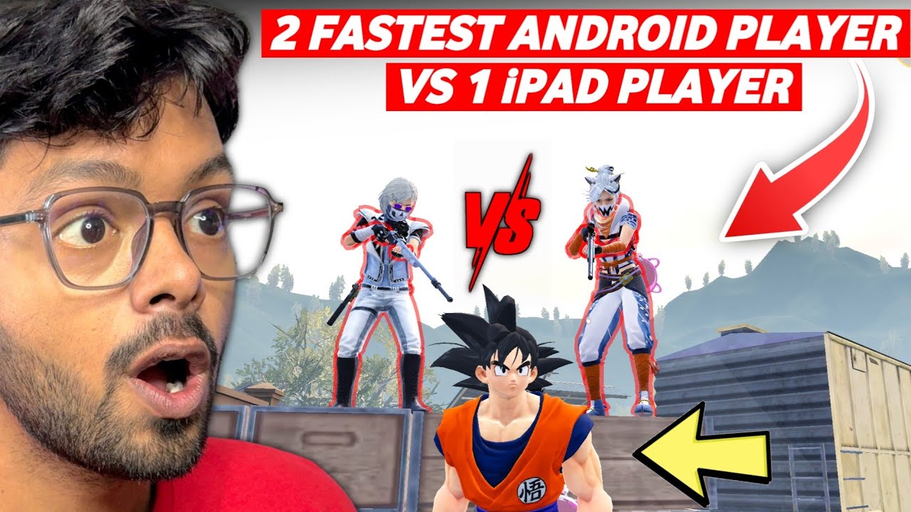 2 Crazy Fast Android Player VS 1 iPad 120 FPS Player - Android Gamer | PUBG/BGMI